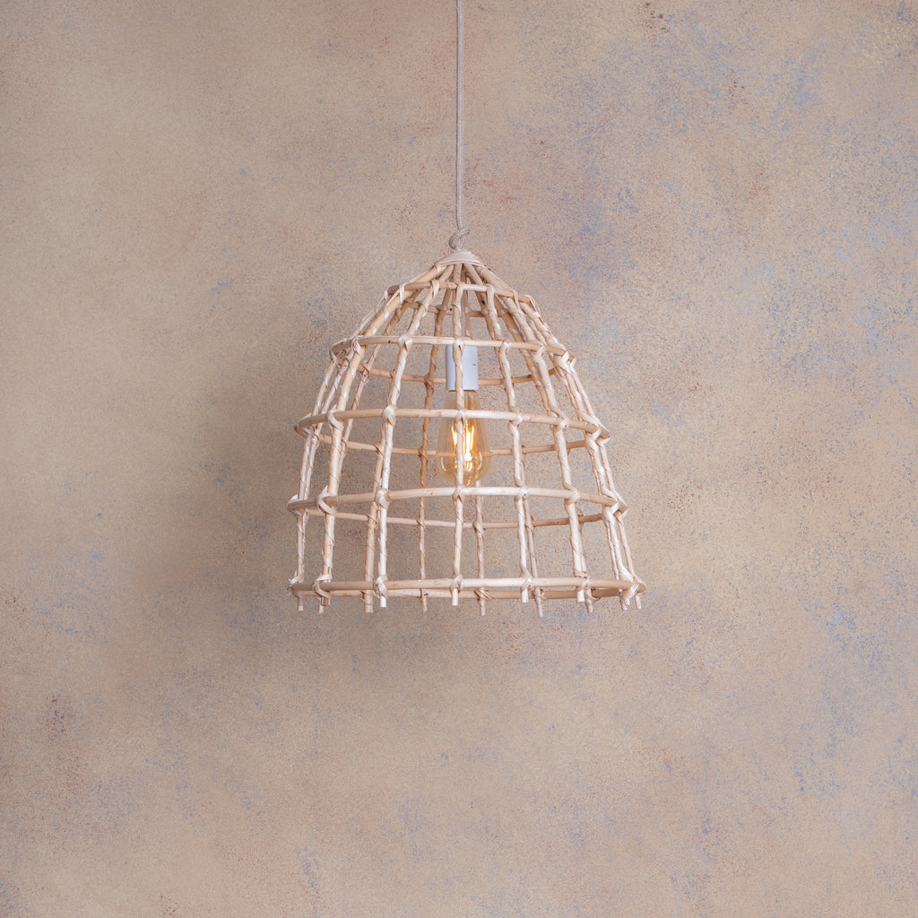 Lámpara Colgante Jaula Bambú S