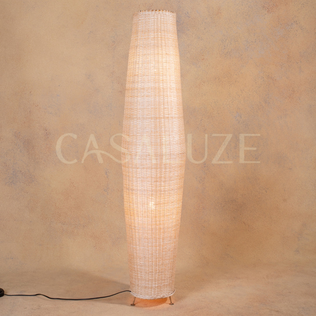 Lámpara de Pie Mimbre Luna