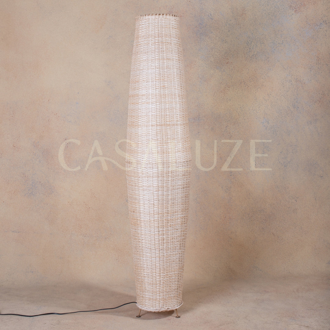 Lámpara de Pie Mimbre Luna