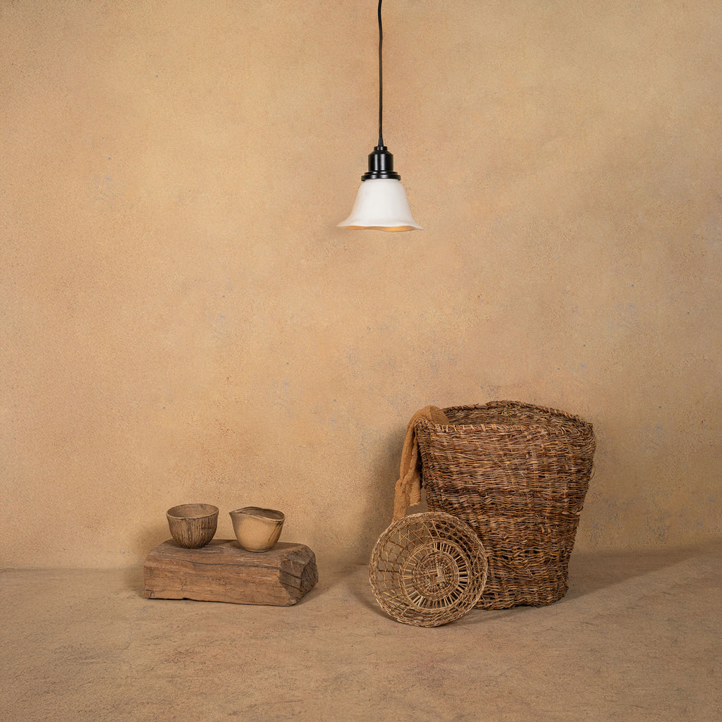 Lampara Colgante Engobe Tulipa M