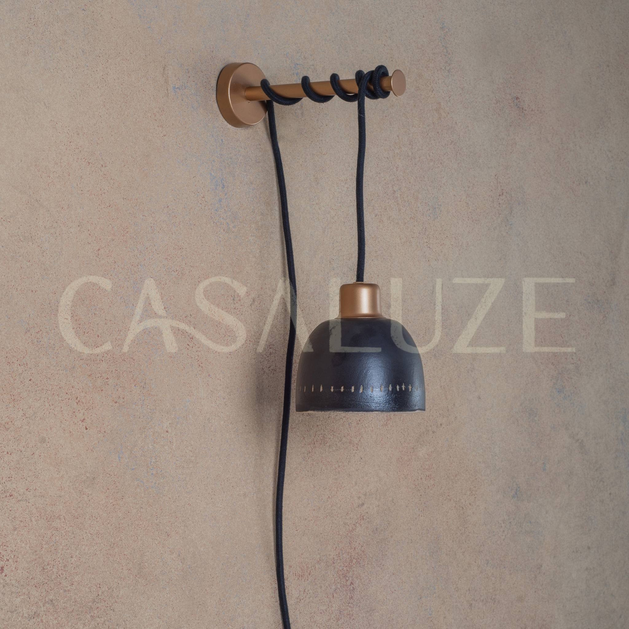 Lámpara Colgante con Soporte Engobe Tortuga