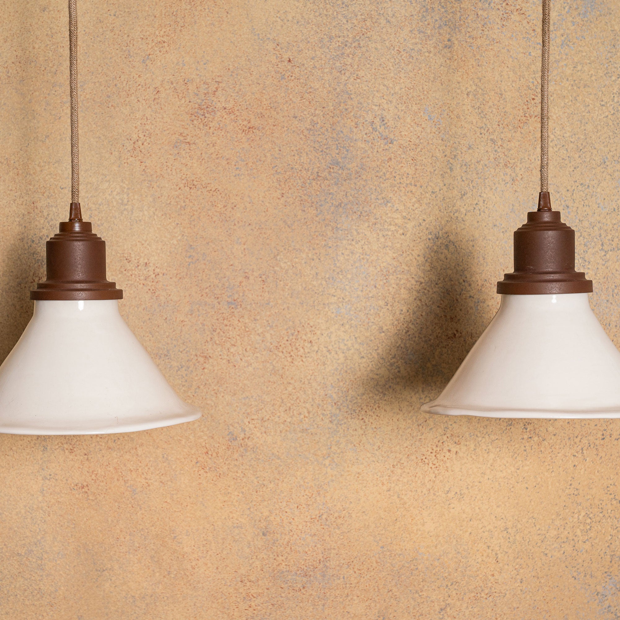 Lampara Colagante En Barra Engobe Mariana L