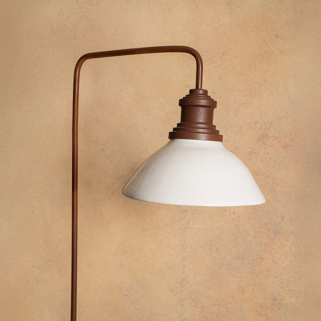 Lampara Pie Horca Engobe Tortuga L