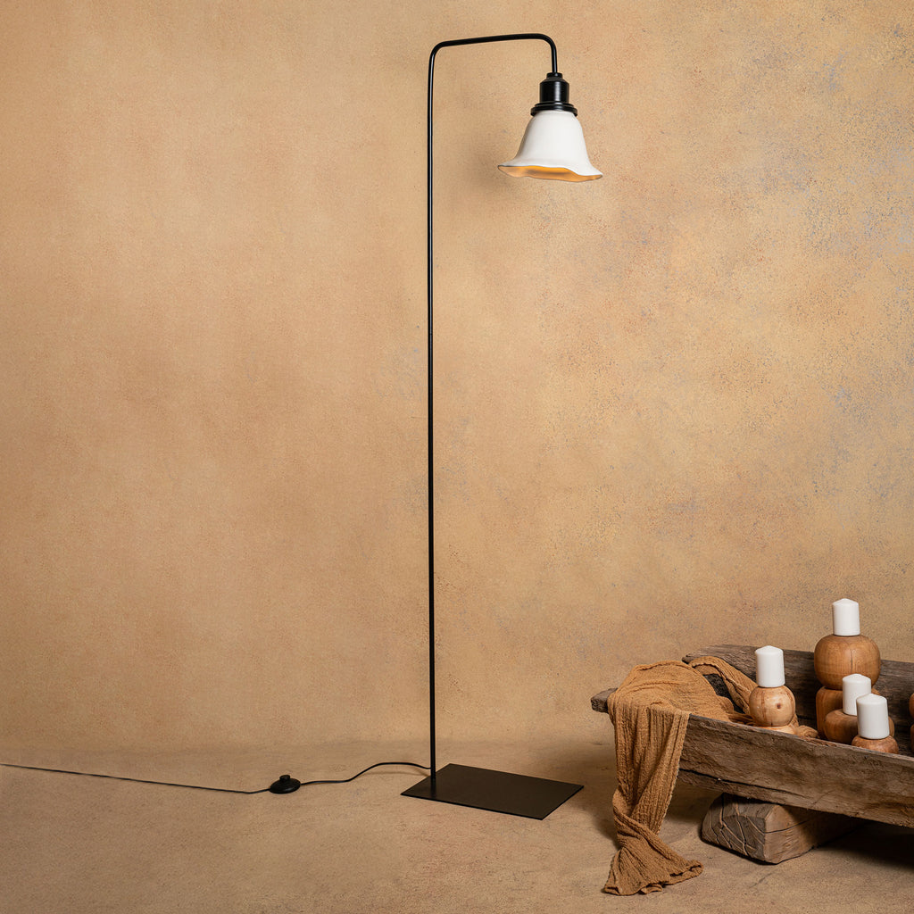 Lampara Pie Horca Engobe Tulipa M