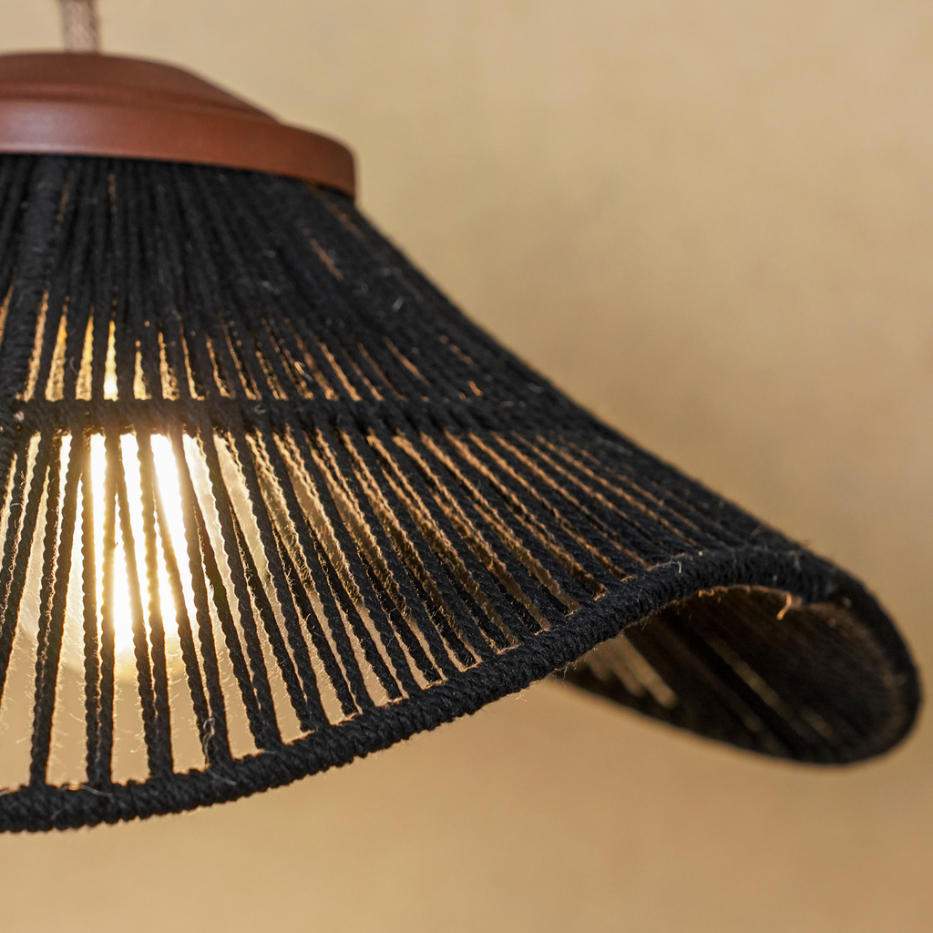 Lámpara Colgante Mantarraya Fibra Natural 50 cm