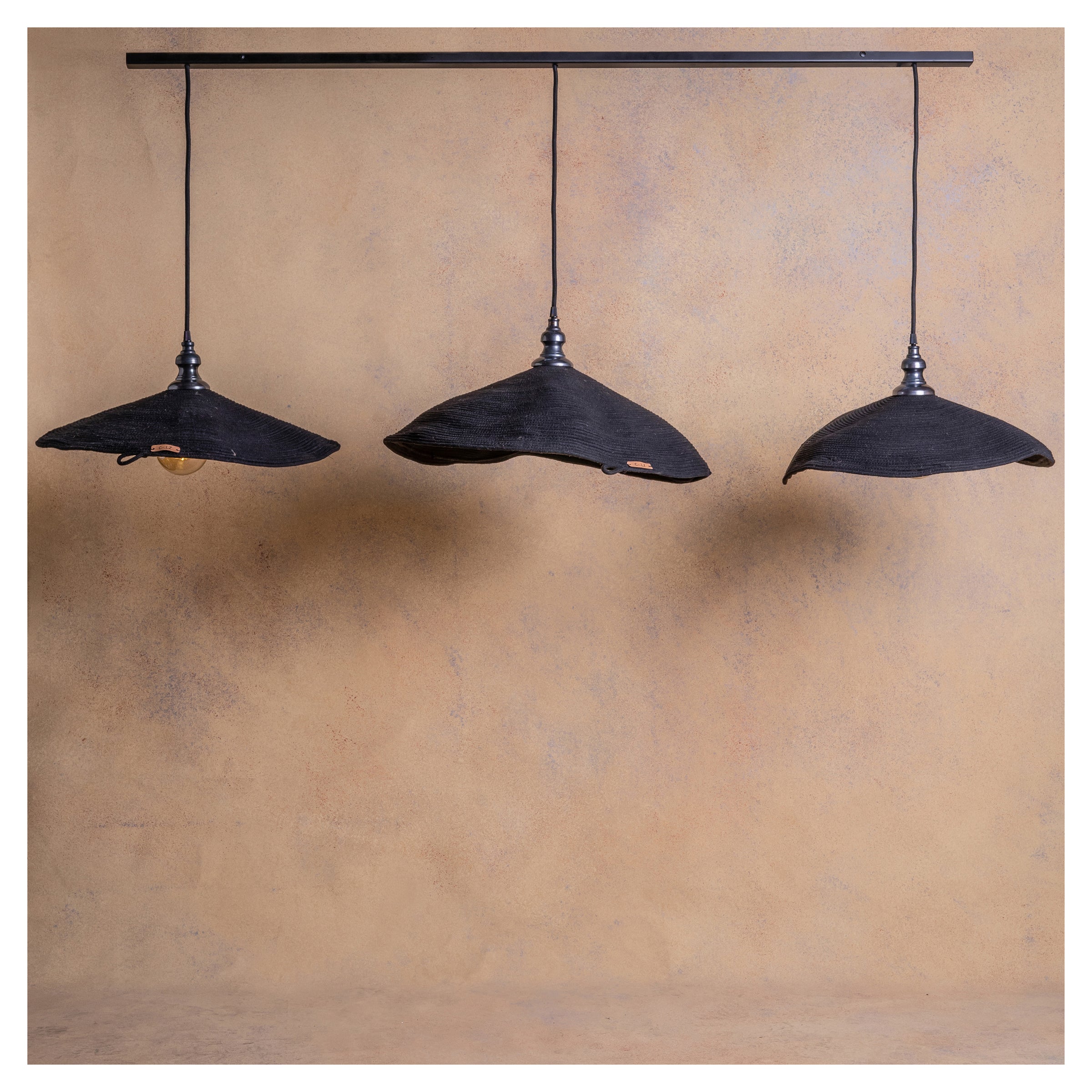 Lámpara Colgante en Barra Marea Triple