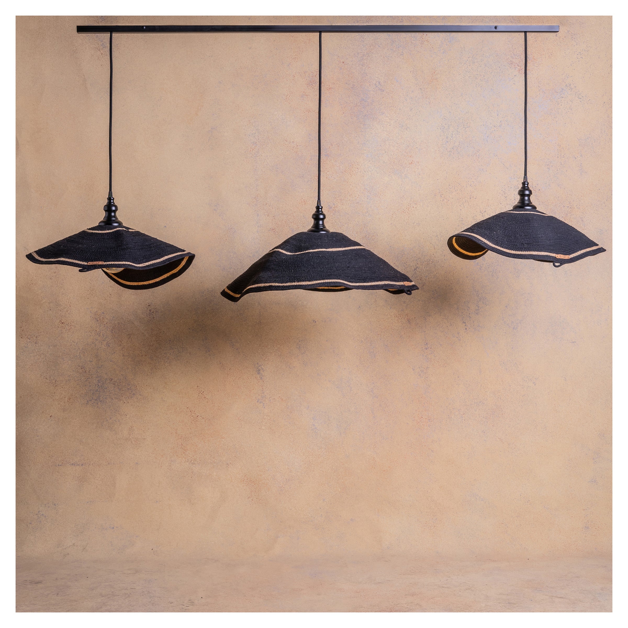 Lámpara Colgante en Barra Marea Triple