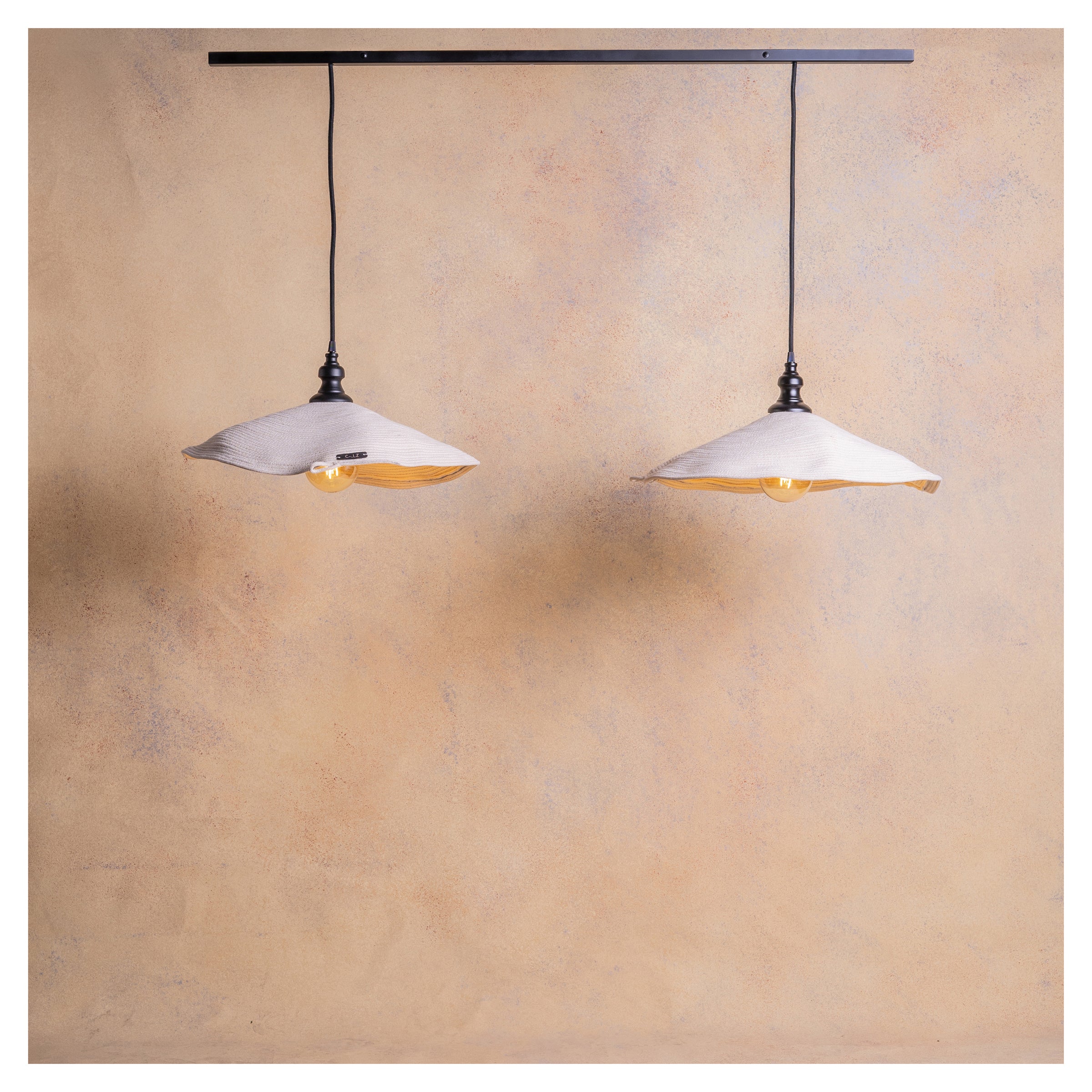 Lámpara Colgante en Barra Marea Doble