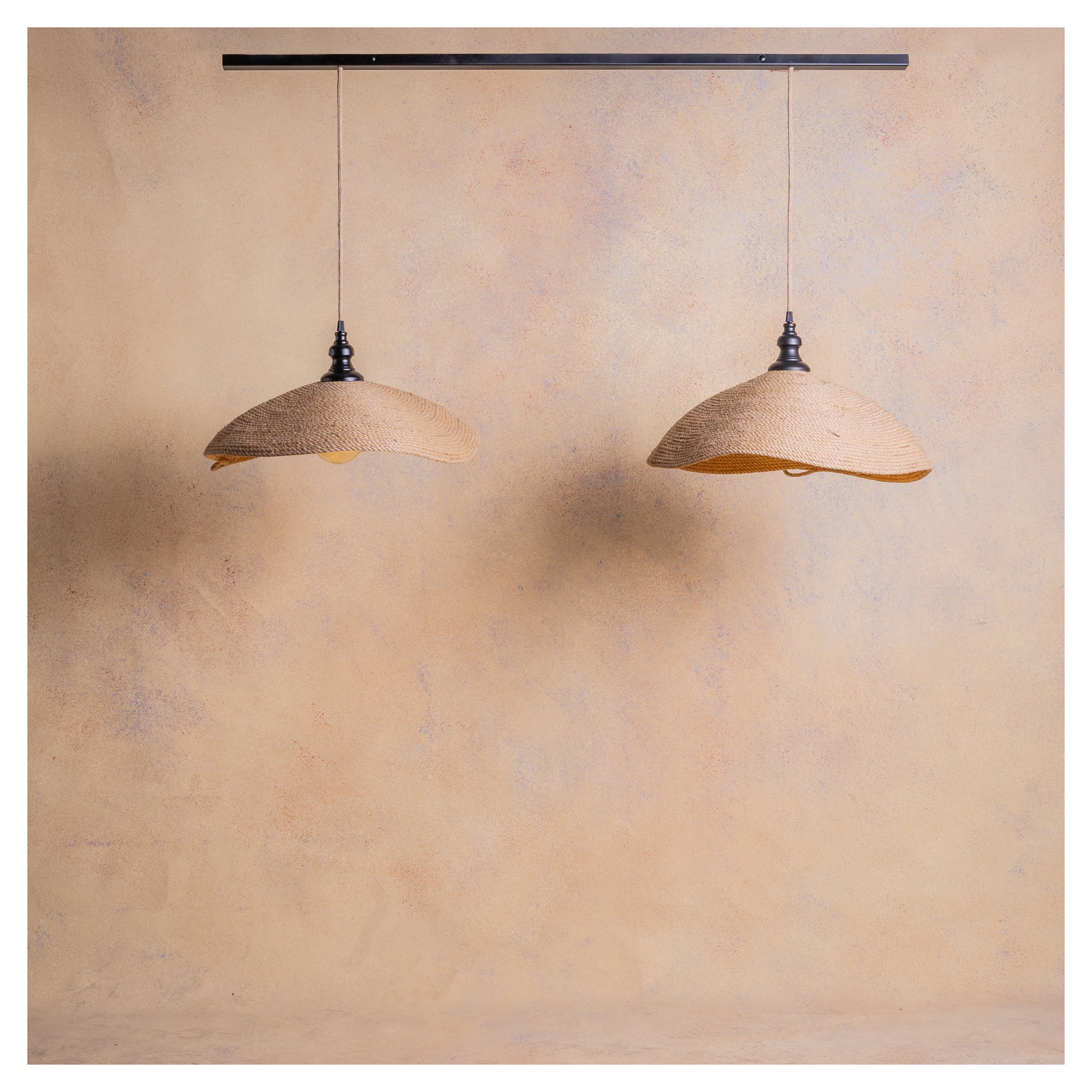 Lámpara Colgante en Barra Marea Doble