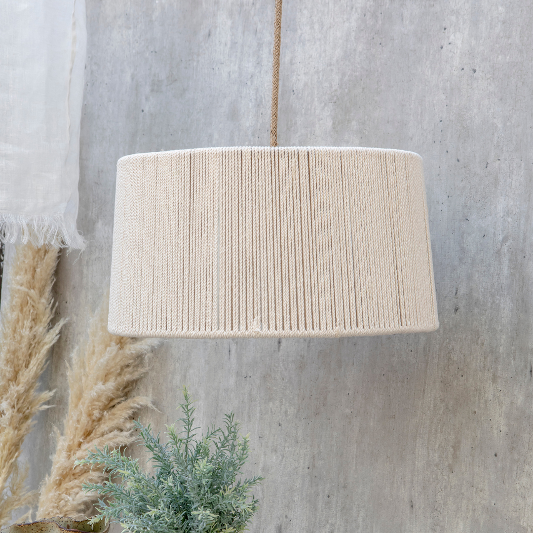 Lampara Colgante Conicas Algodón