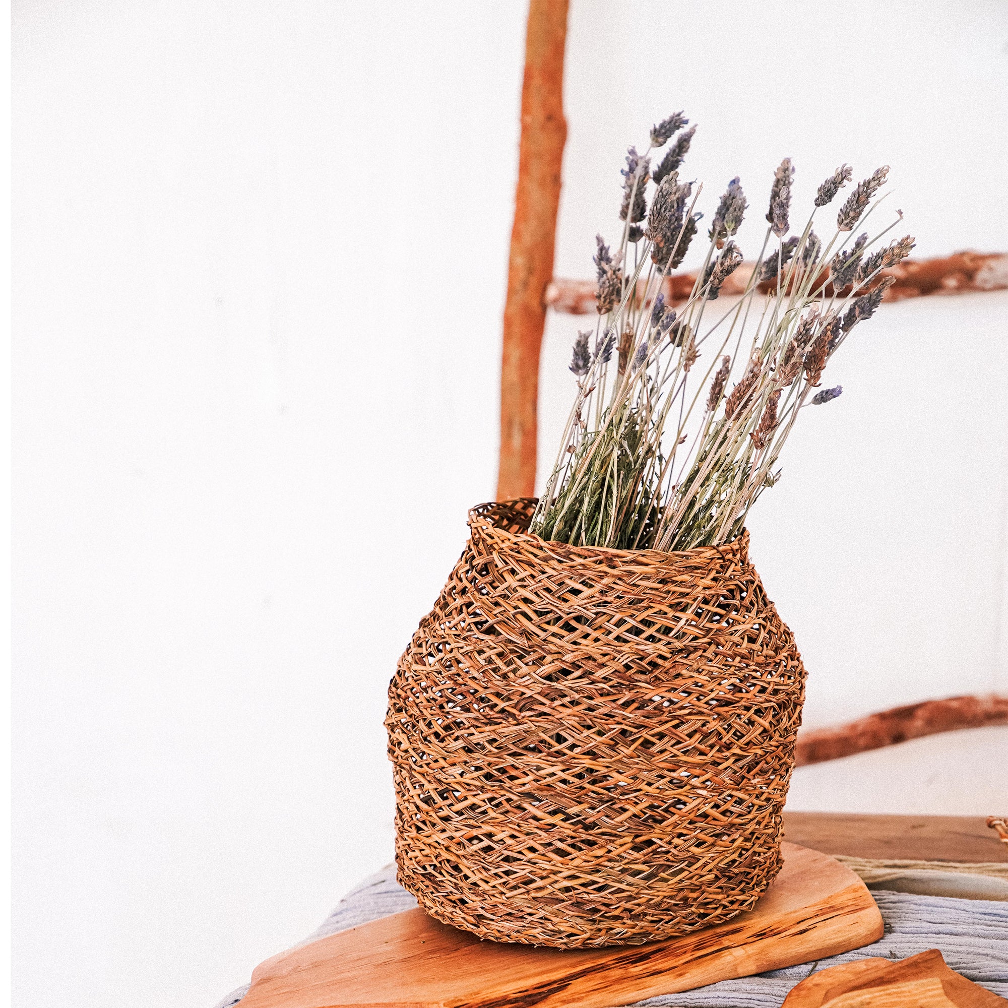 Florero Manila Trenzada