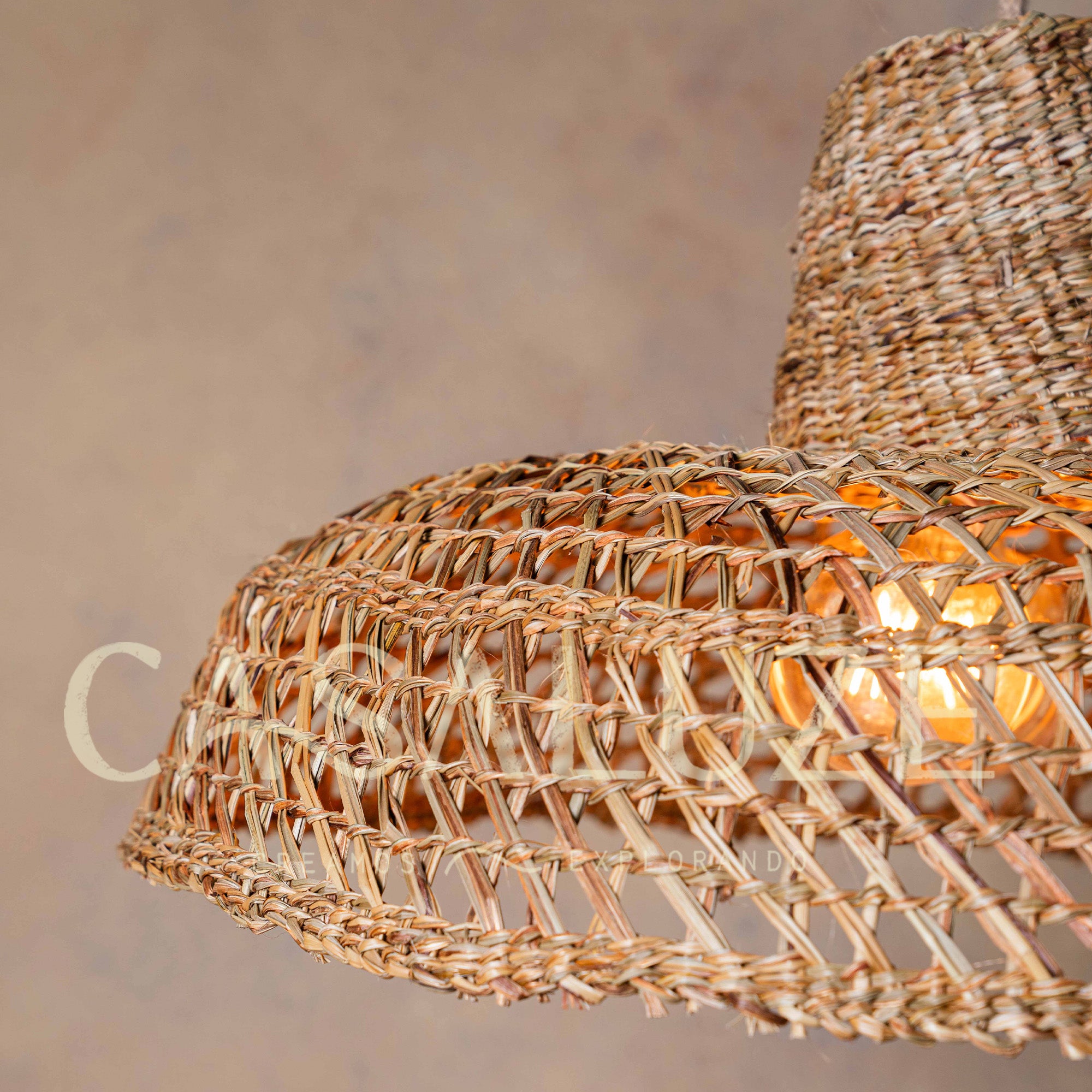 Lámpara Colgante Galpón Cestería XL Manila