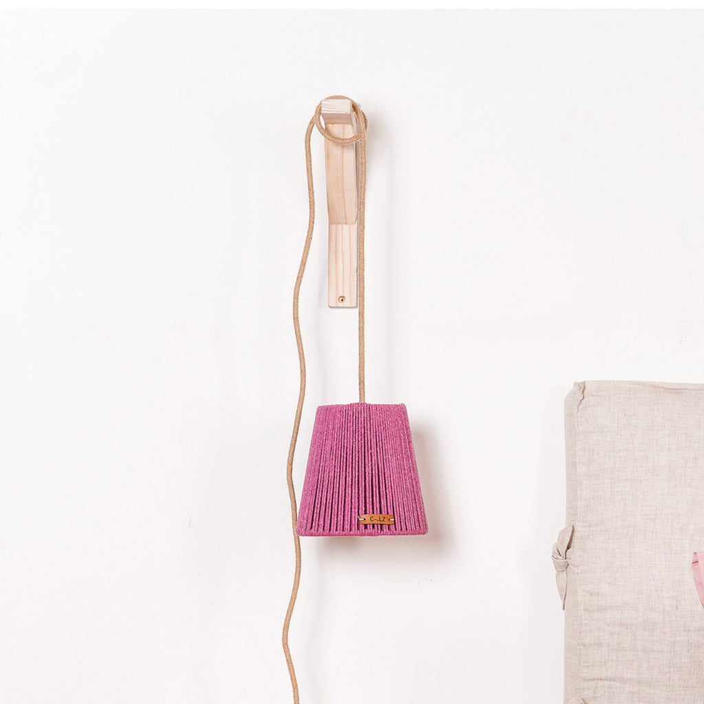 Lámpara Colgante con Soporte Sole S Lila