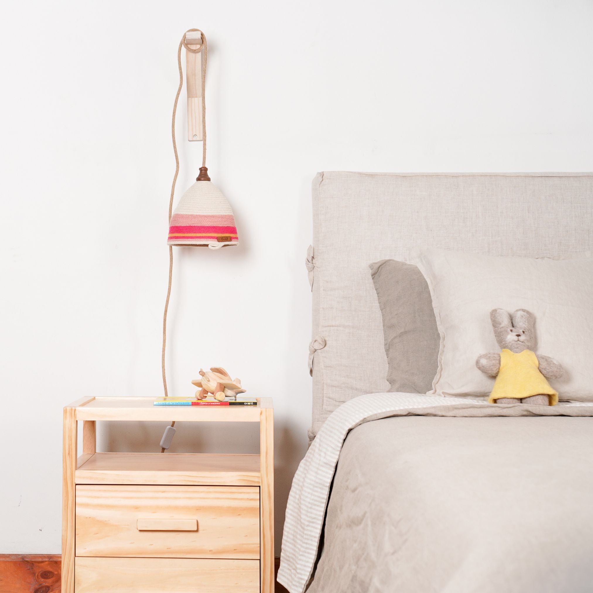 Lámpara Colgante con Soporte Marea Rosado