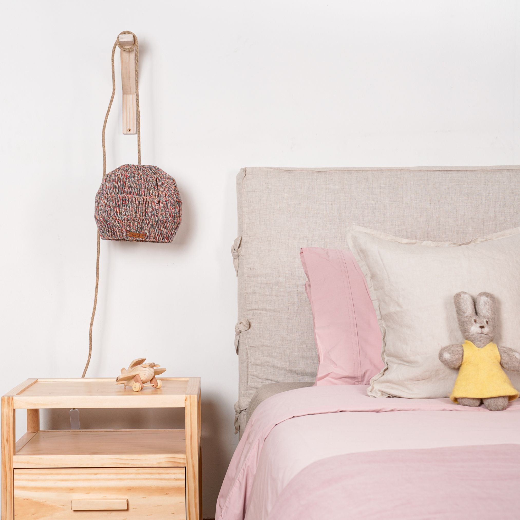 Lámpara Colgante con Soporte Iglú Jaspeado Rojos