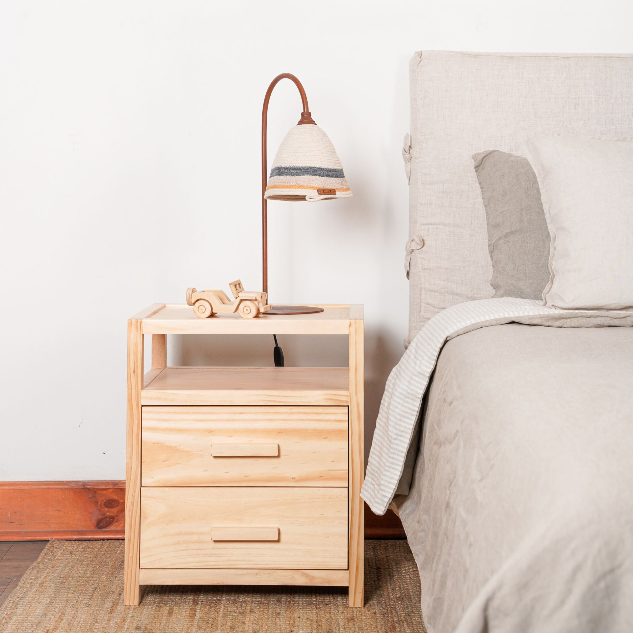 Lámpara Sobremesa Curva Marea Sole S Azul Sigilo