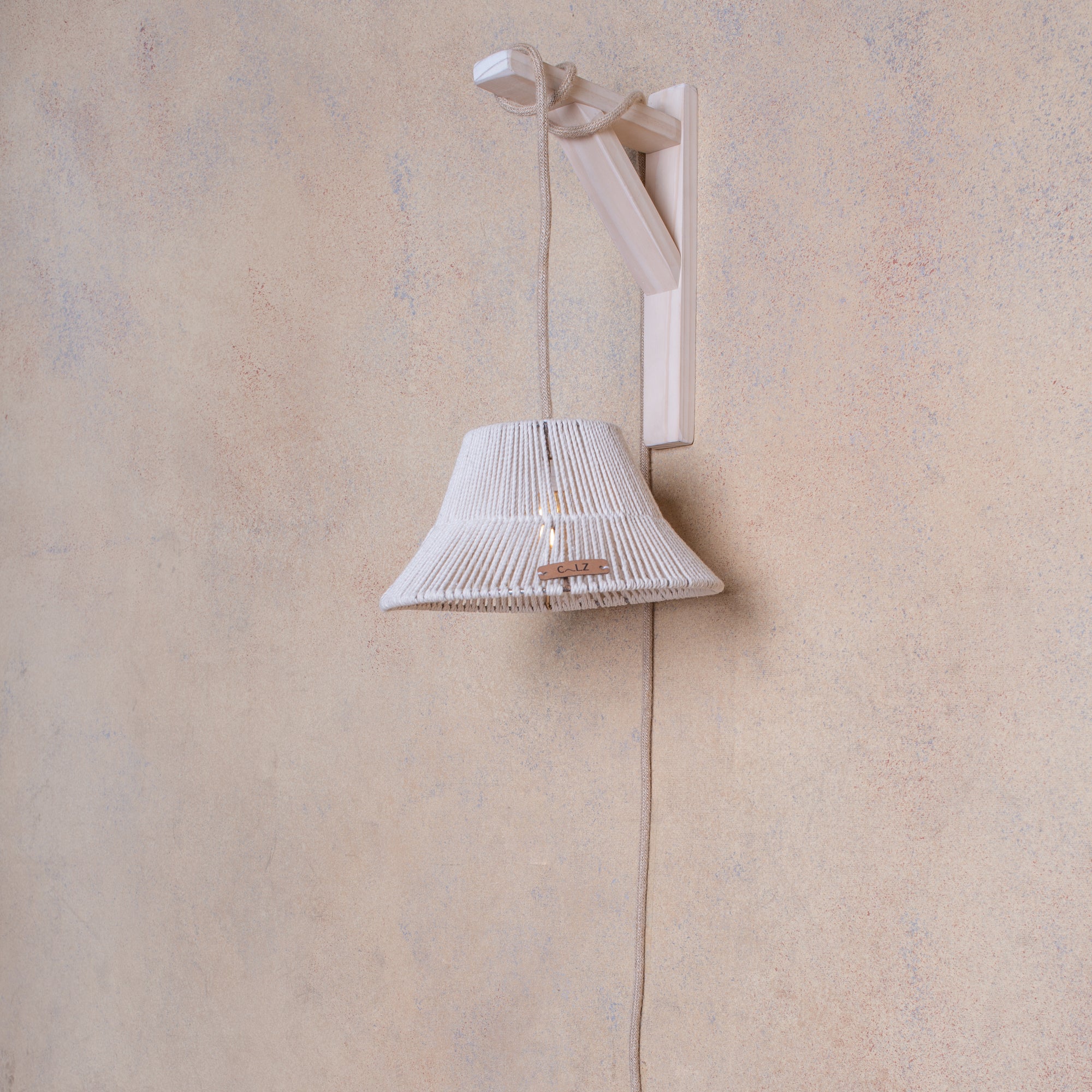 Lámpara Colgante Soporte Maggita Fibra Natural