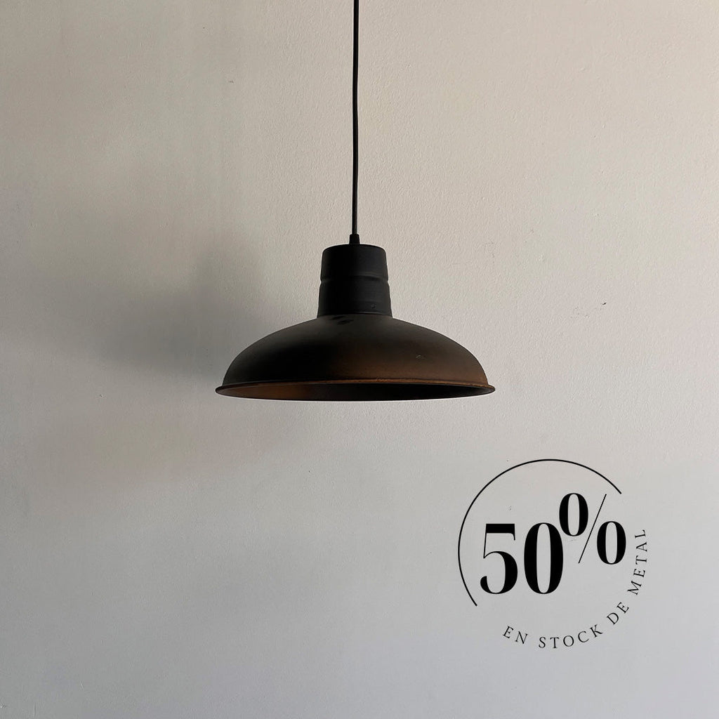 Lampara Colgante p30 negro oxido