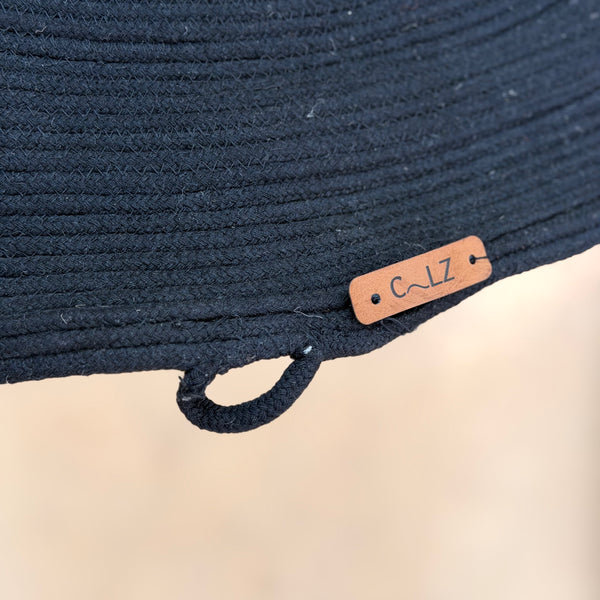 Lámpara Colgante Marea Algodon Negro 55 cm