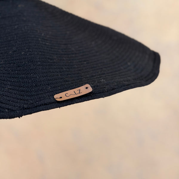 Lámpara Colgante Marea Algodon Negro 50 cm