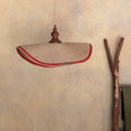 Lámpara Colgante Marea Sisal con Rojo 45 cm
