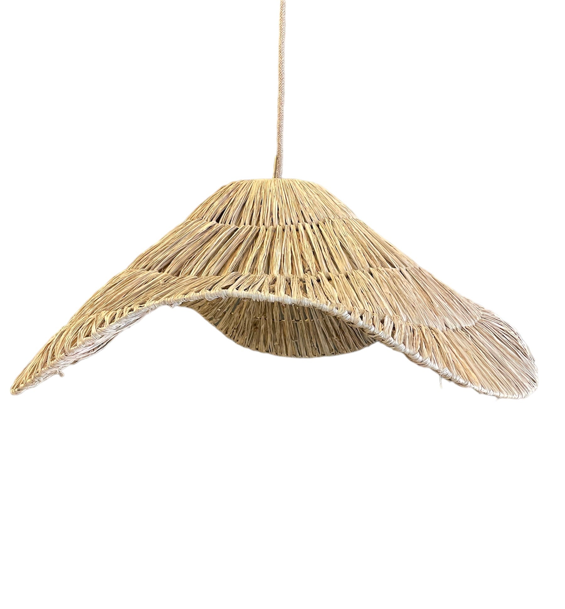 Lámpara Colgante Mantarraya M Fibra Natural