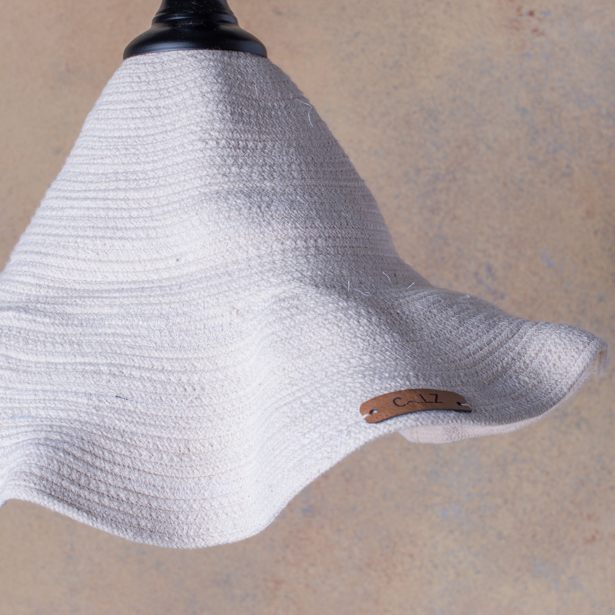 Lámpara de Pie Curvo Marea Copihue L Algodón