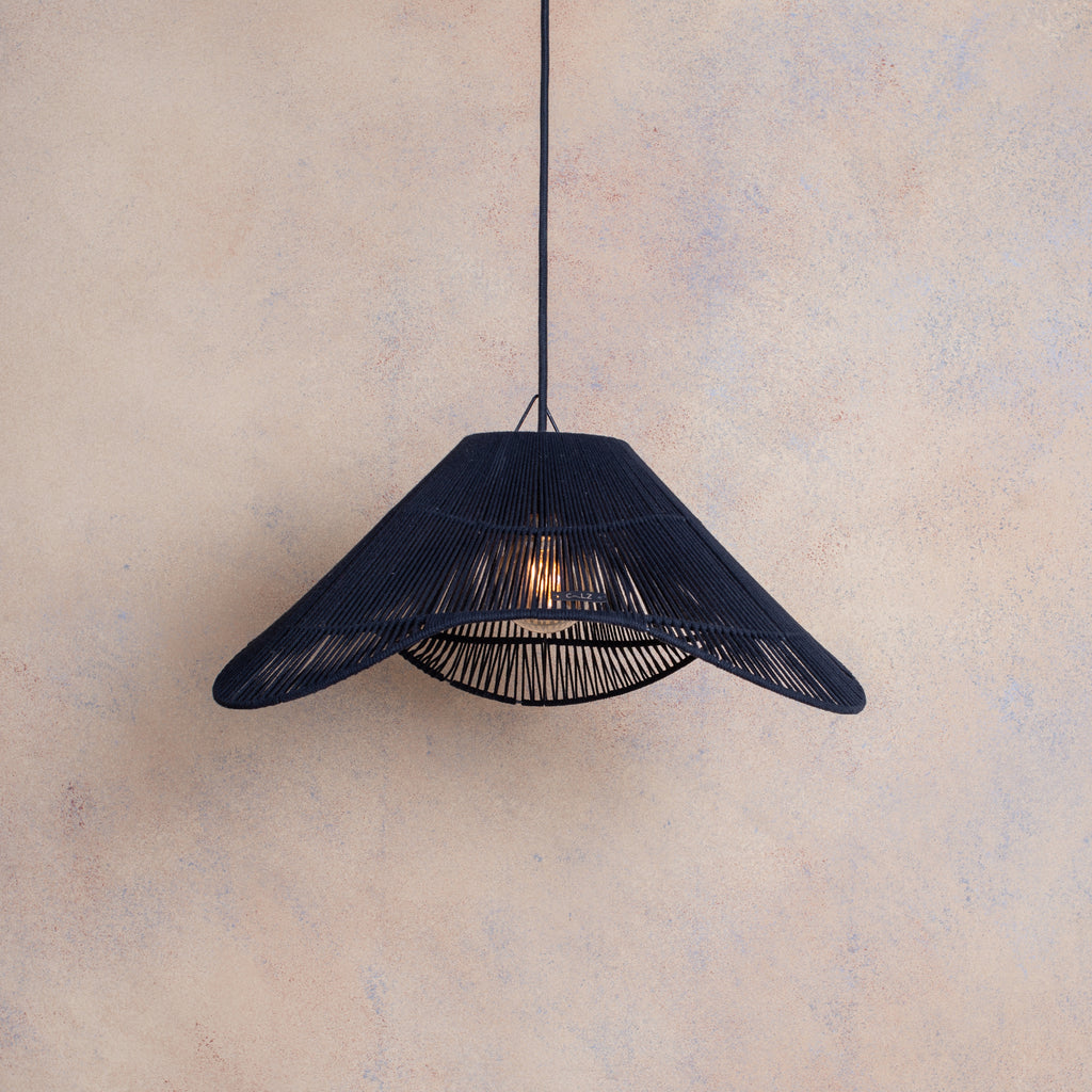 Lámpara Colgante Mantarraya S Fibra Natural
