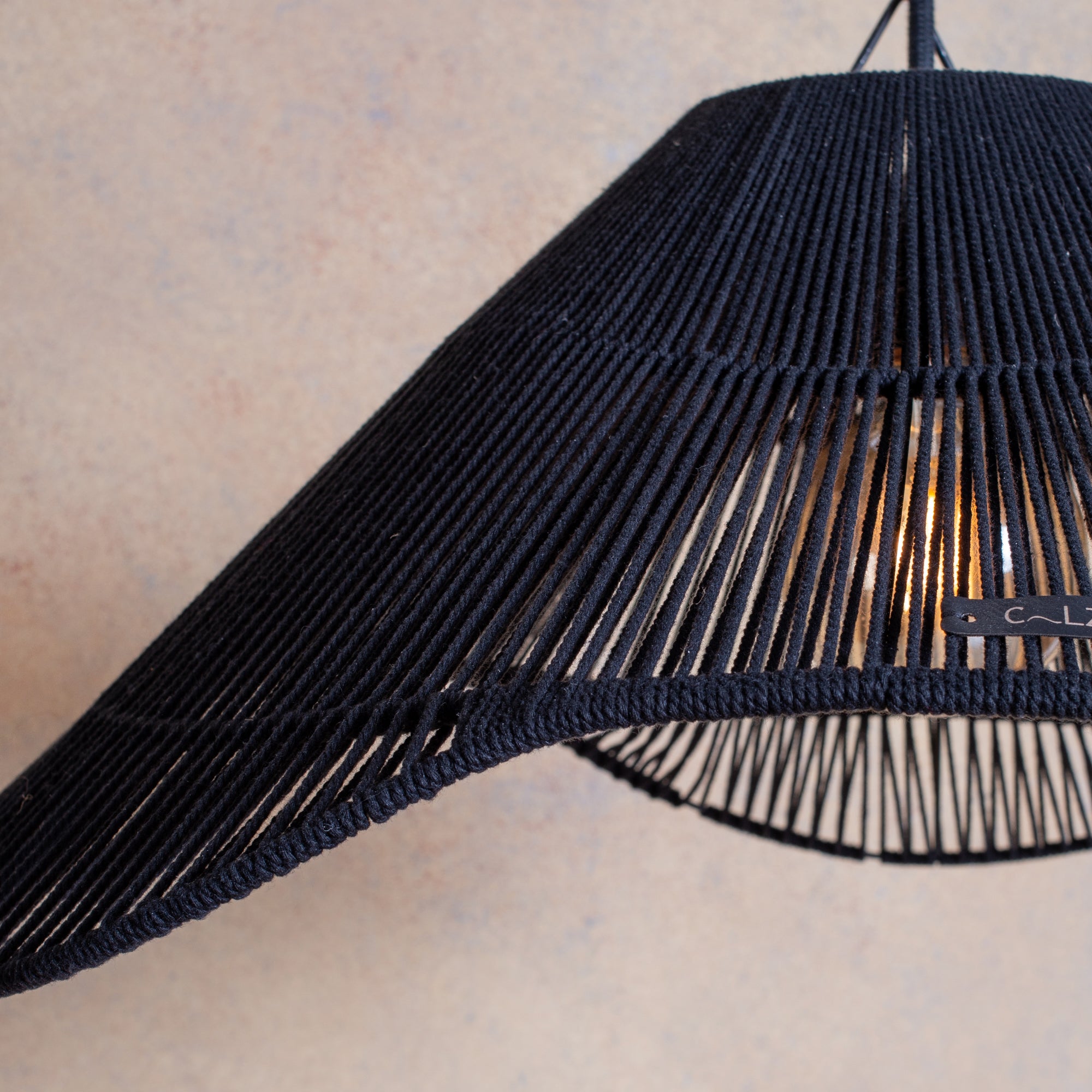Lámpara Colgante Mantarraya S Fibra Natural