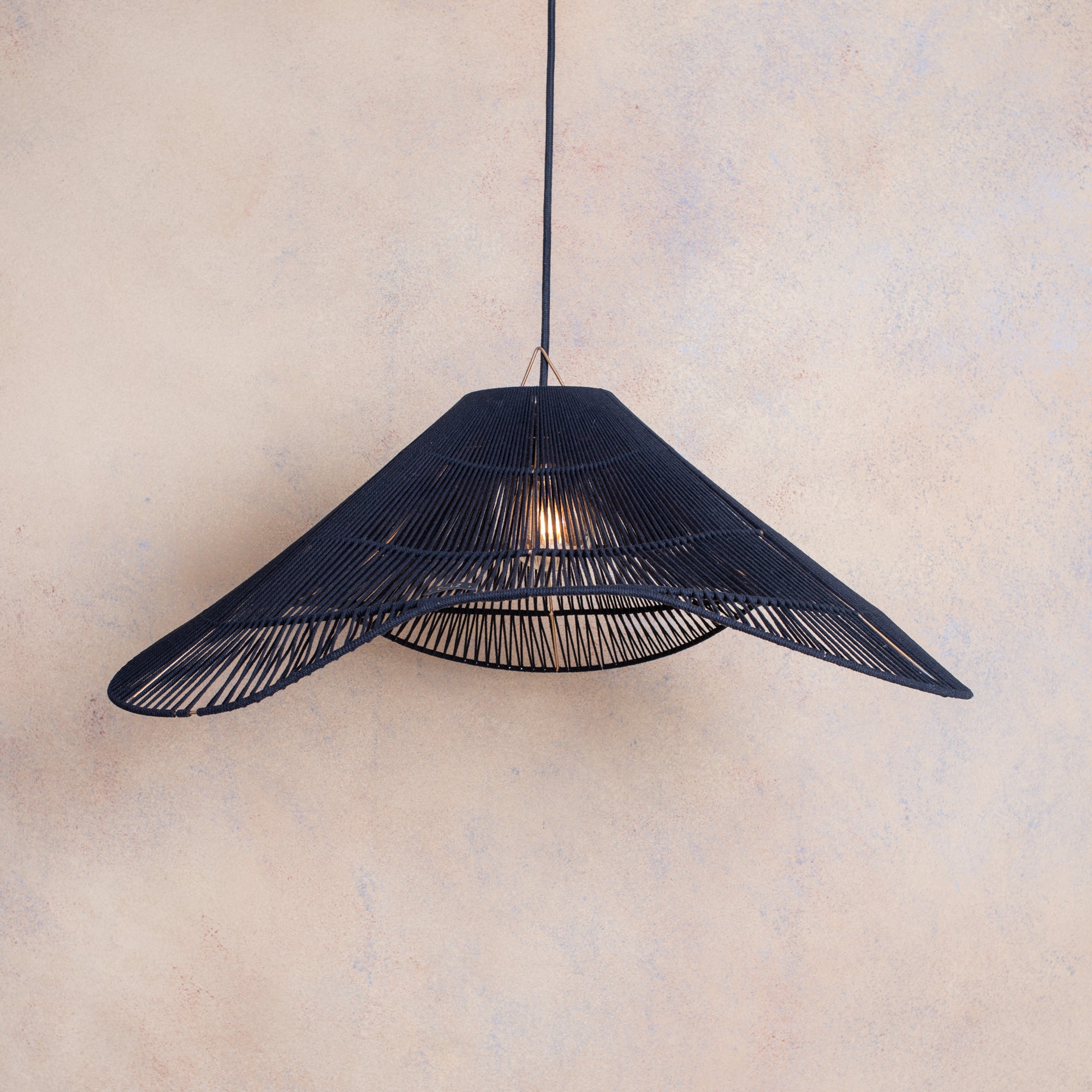 Lámpara Colgante Mantarraya M Fibra Natural