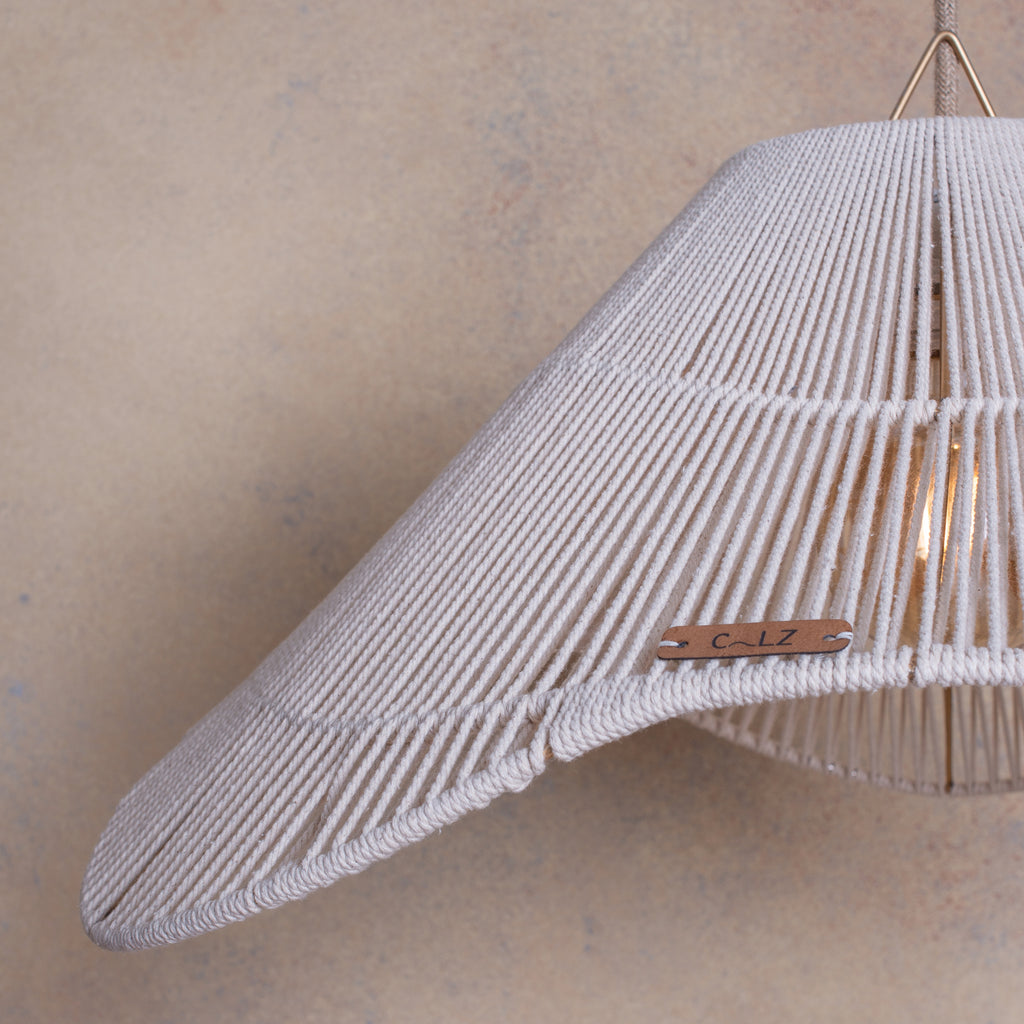 Lámpara Colgante Mantarraya S Fibra Natural