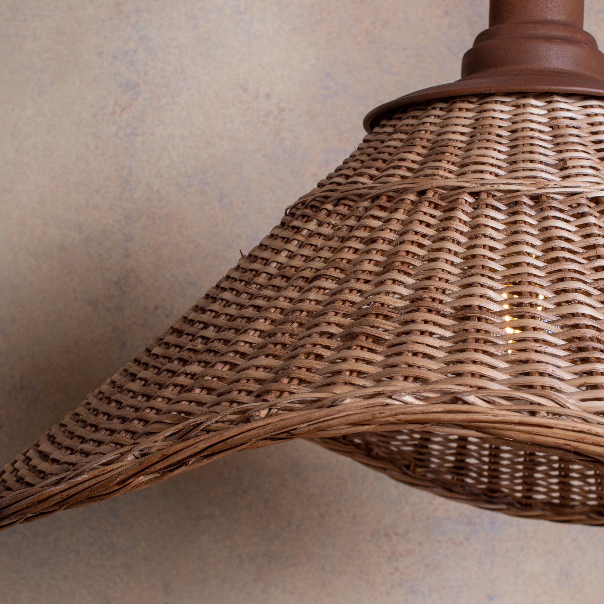 Lámpara Colgante Mantarraya S Mimbre