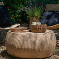 Mesa Pouf de Mimbre