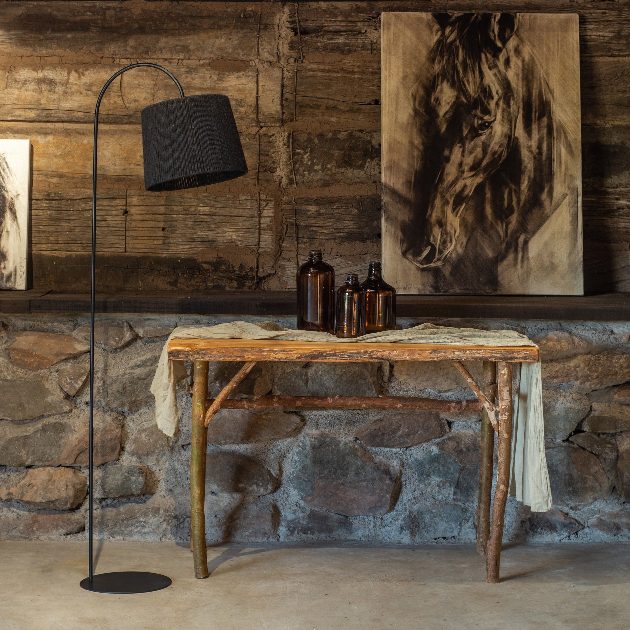 Lámpara Pie Curvo Sole M