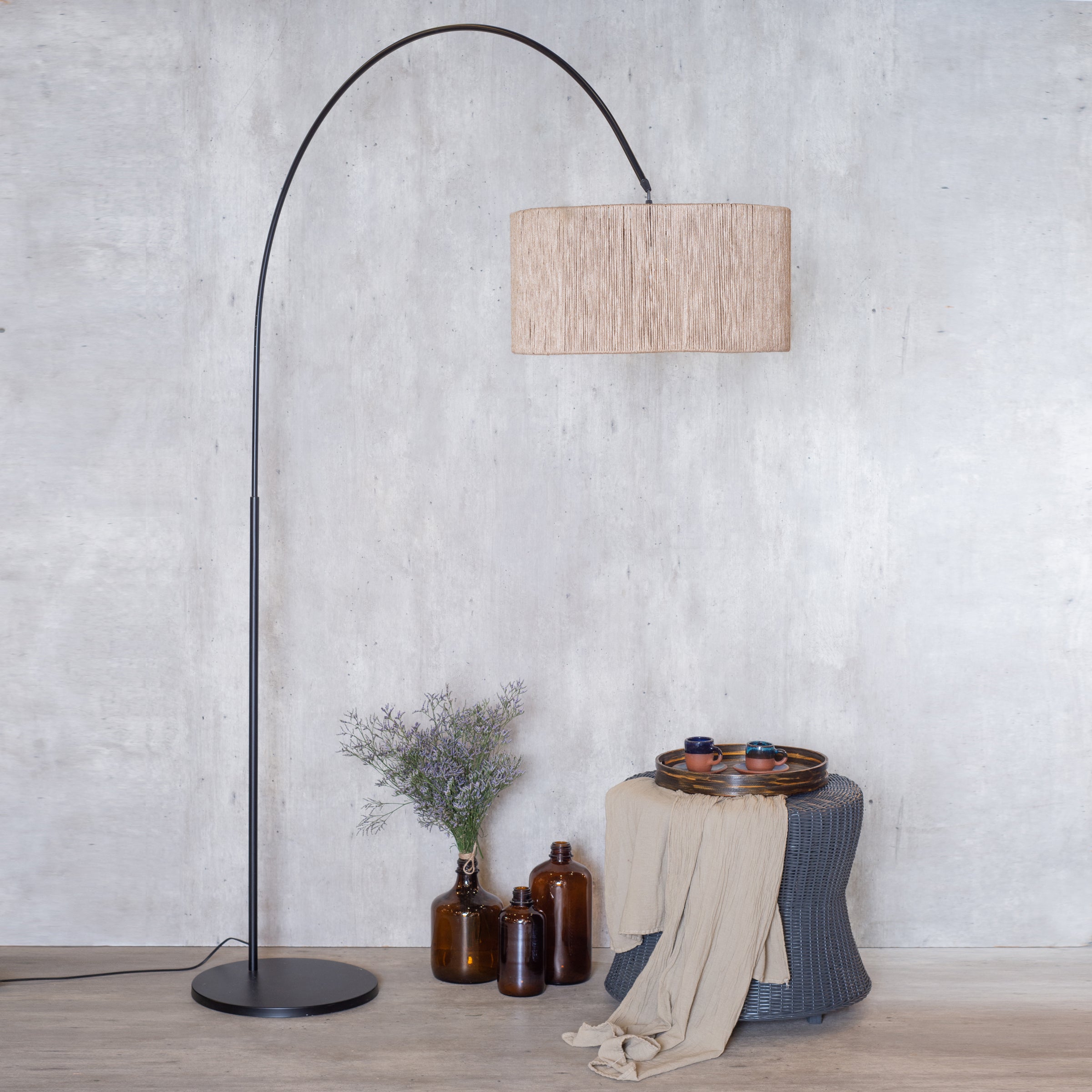 Lámpara Pie Magnolio Cilindrica sin fuelle