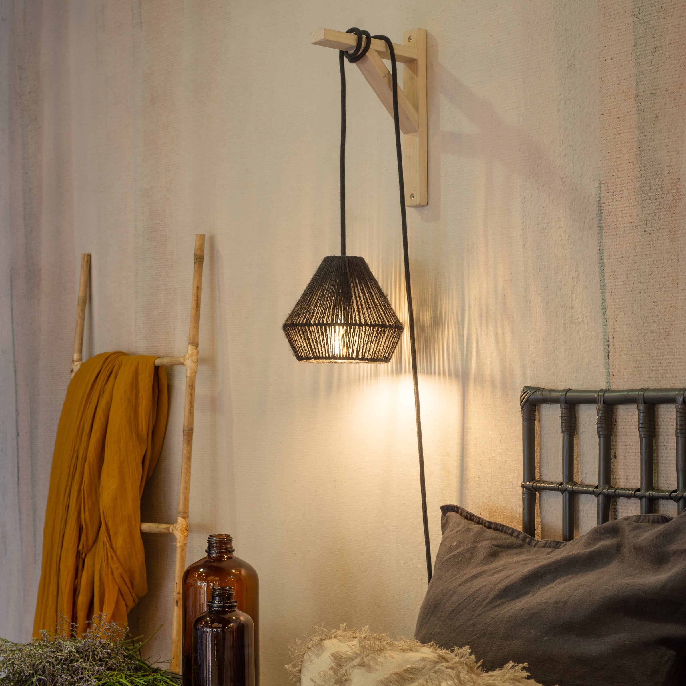 Lámpara Colgante con Soporte Rombo S