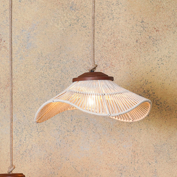 Lámpara Colgante Mantarraya Fibra Natural  40 cm