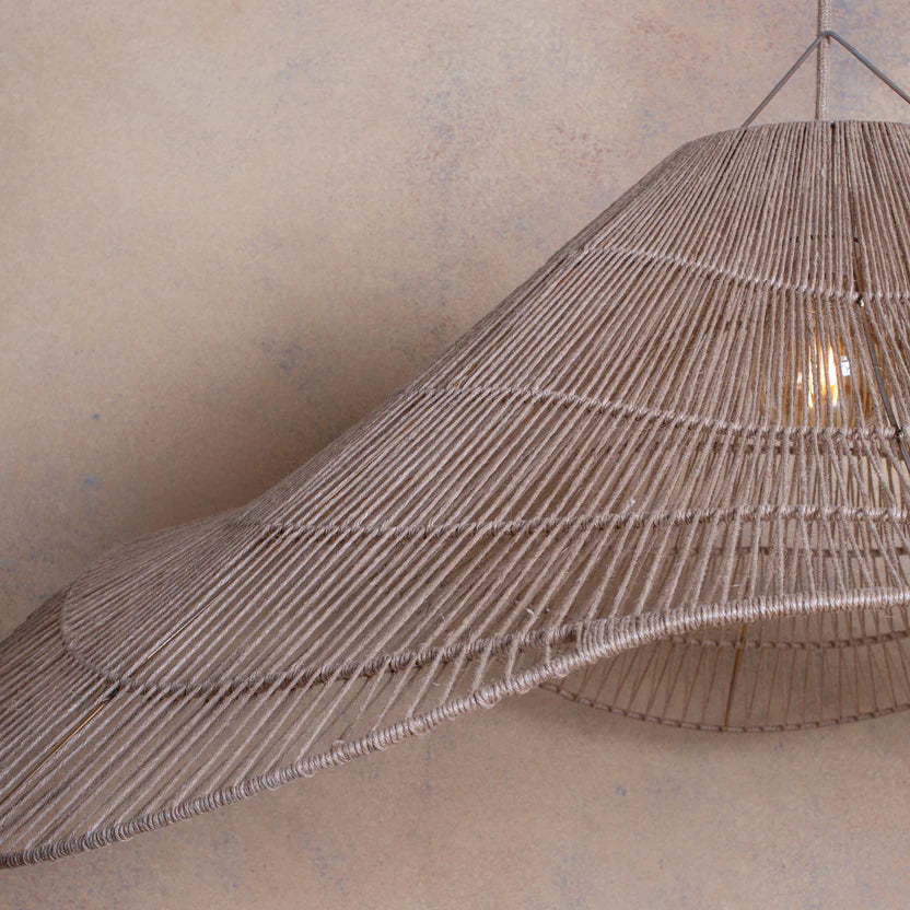 Lámpara Colgante Mantarraya Sisal