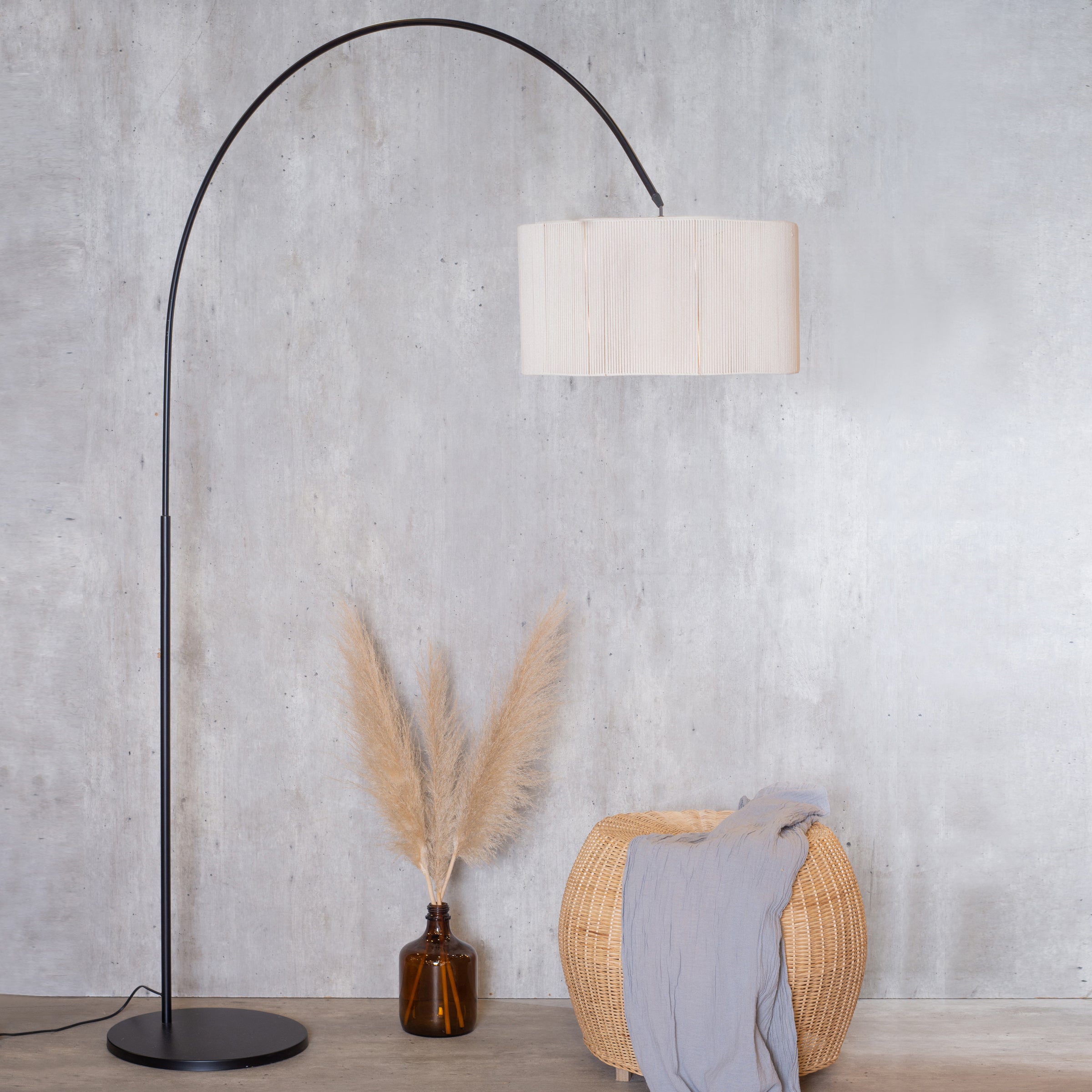 Lámpara Pie Magnolio Cilindrica sin fuelle