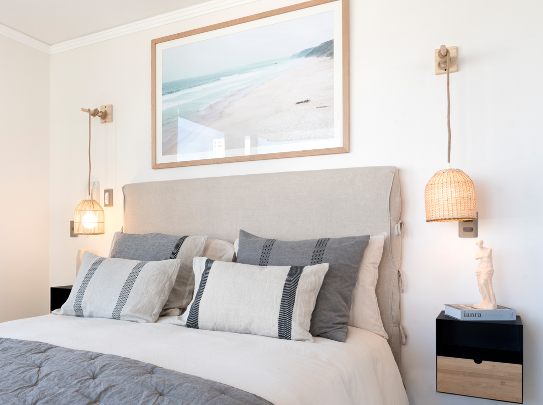 Lámpara Colgante con Soporte Sole Mimbre Tupido