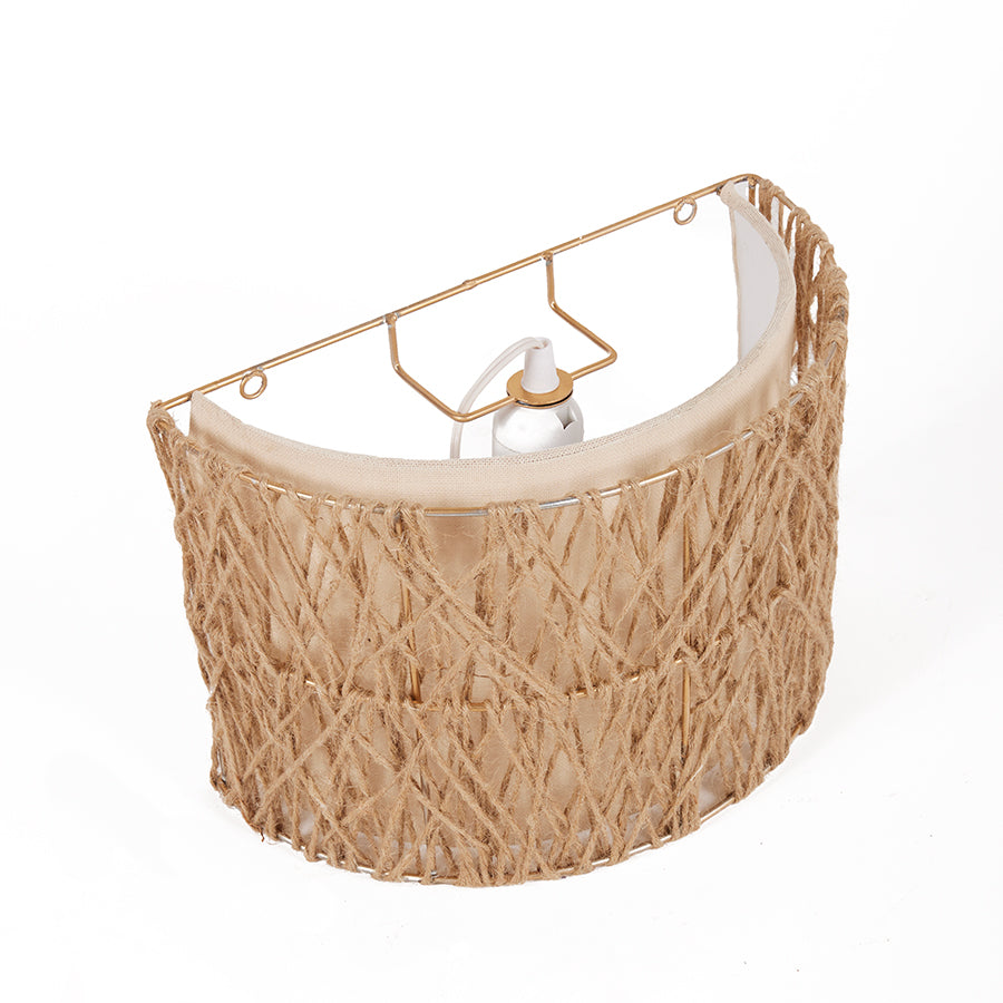 Lámpara Apliqué Pantalla Curva Doble