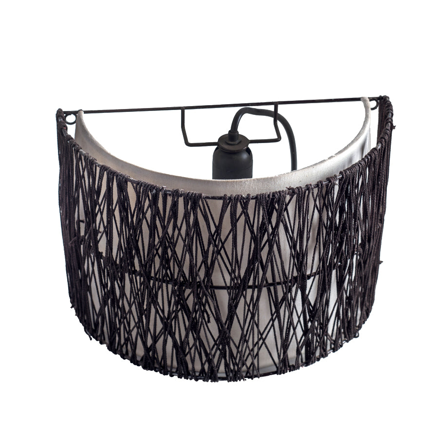 Lámpara Apliqué Pantalla Curva Doble