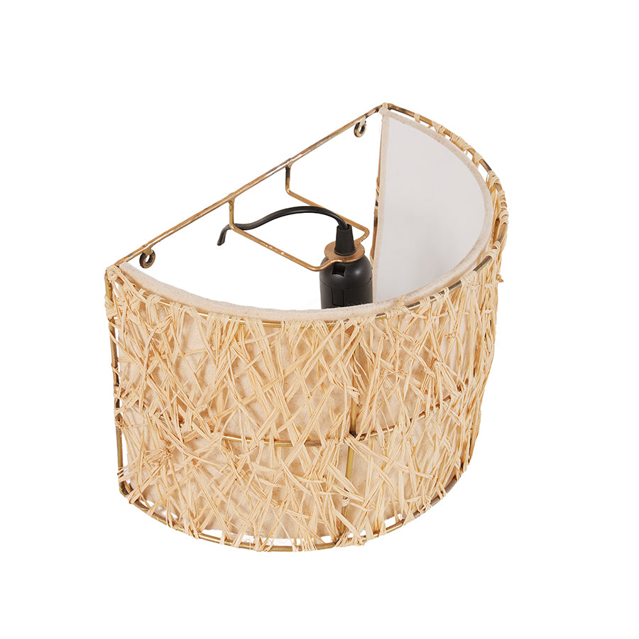 Lámpara Apliqué Pantalla Curva Doble