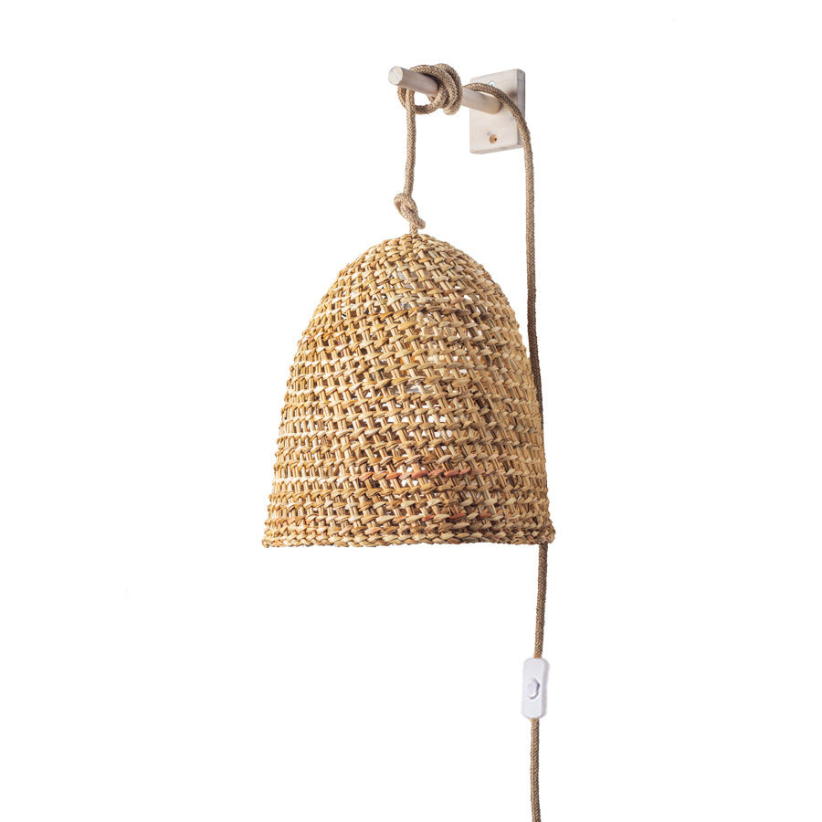 Lámpara Colgante con Soporte Sole Cestería Junquillo