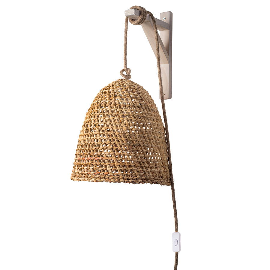 Lámpara Colgante con Soporte Sole Cestería Junquillo
