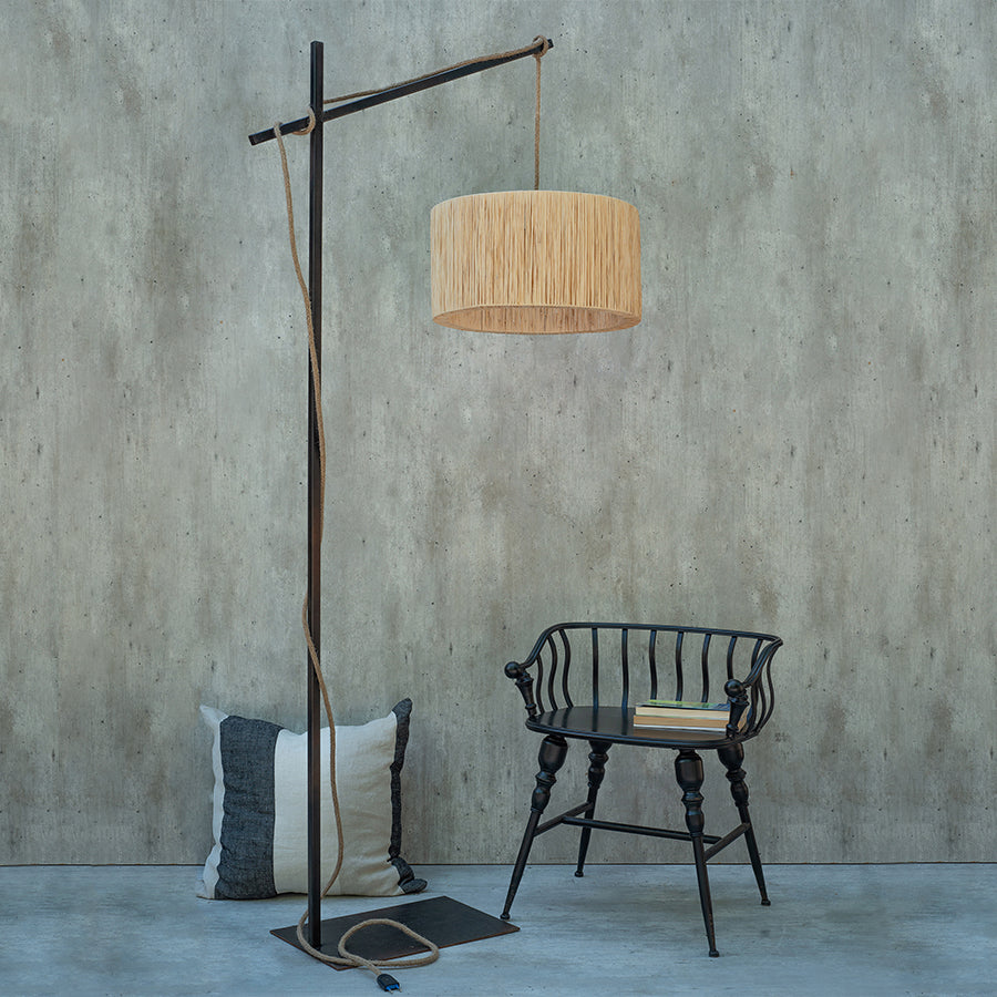 Lámpara Pie Ulmo Cilíndrica con Fuelle