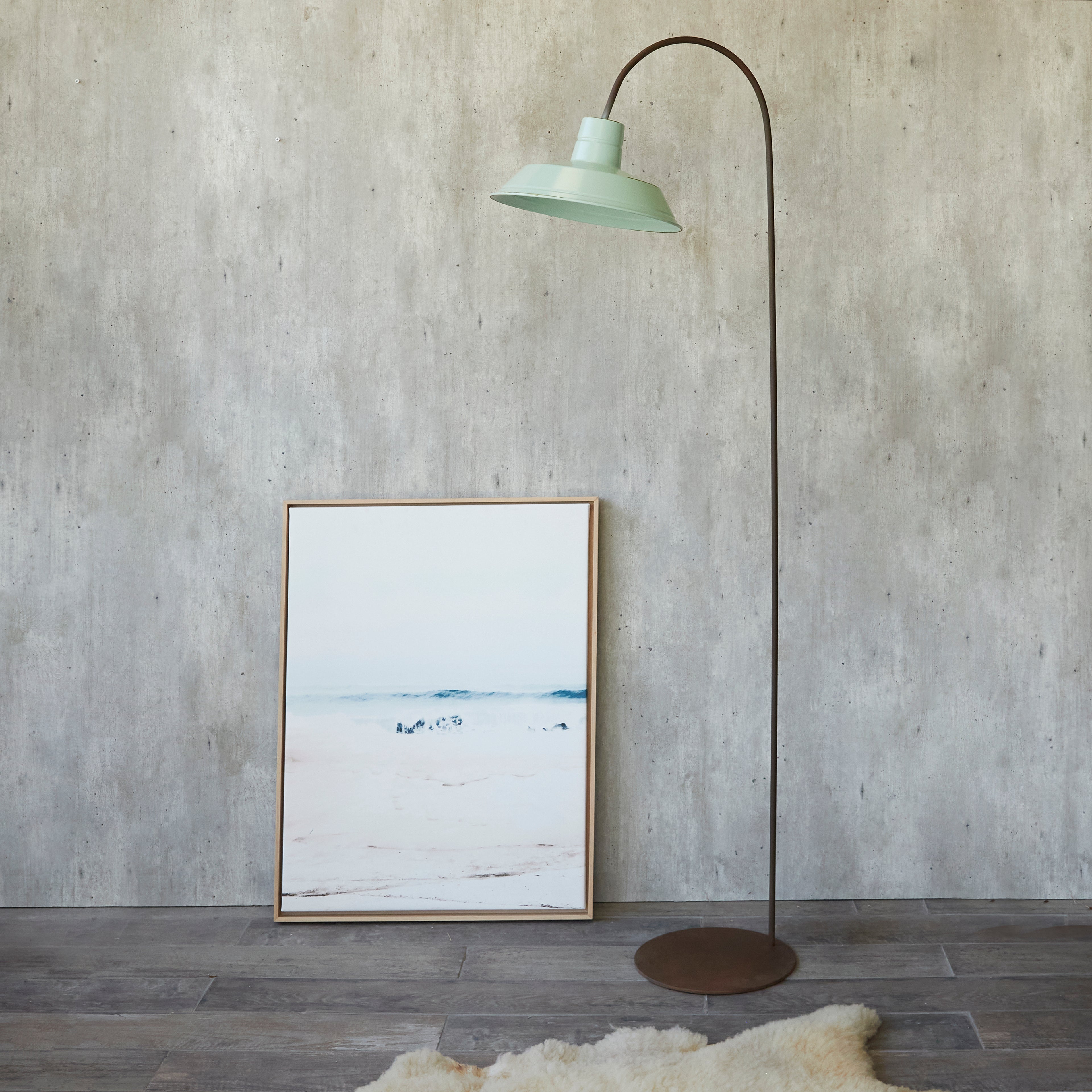 Lámpara Pie Curvo P-32