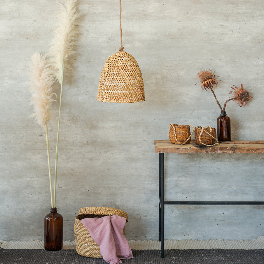 Lámpara Colgante Sole Cestería Junquillo