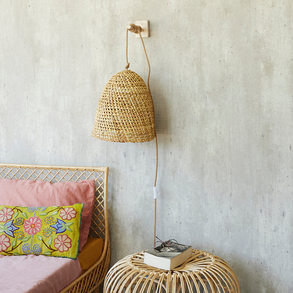 Lámpara Colgante con Soporte Sole Cestería Junquillo