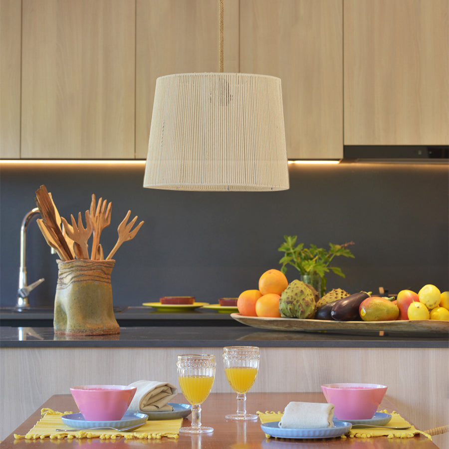 Lampara Colgante Sole M Algodón